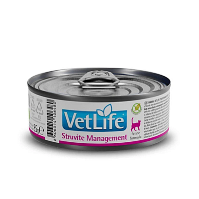 Лікувальний вологий корм для котів Farmina Vet Life Management Struvite для лікування та профілактики рецидивів струвітних уролітів