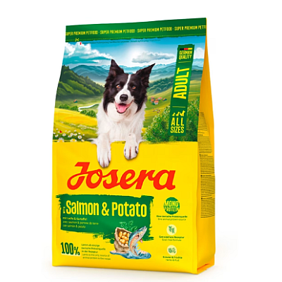 Сухий беззерновий корм для дорослих собак Josera Lachs Kartoffel з лососем і картоплею