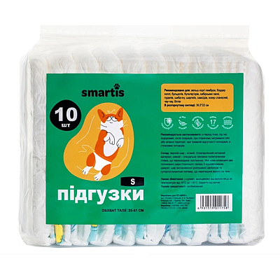  Підгузки Smartis для собак(сук), розмiр S
