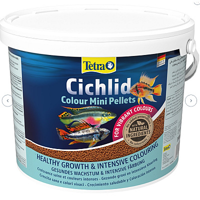 Сухий корм в гранулах для забарвлення всіх цихлід Tetra Cichlid Color MINI
