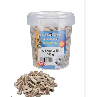 Nobby StarSnack Ласощі для собак Duo Lamd&Rice 500г