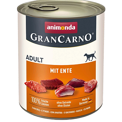Корм GranCarno Adult with Duck консервований д/соб з качкою 800 г