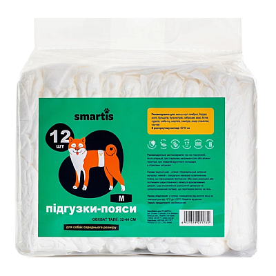 Підгузки Smartis для собак(псів), розмiр M