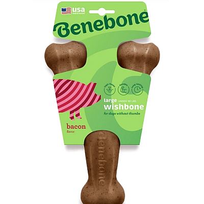 Іграшка для гризіння Важіль зі смаком бекону benebone Large
