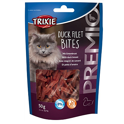 Ласощі Trixie для котів Тріксі Преміо "Duck Filet Bites" філе качки сушене 50г 