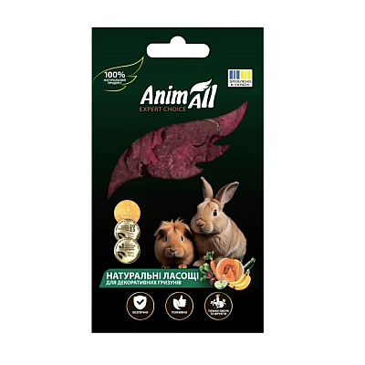 Лакомство AnimAll сушеная свекла для грызунов, натуральные