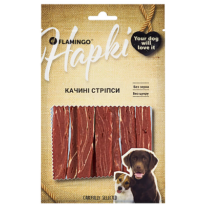 Flamingo Ласощі для собак качині стріпси