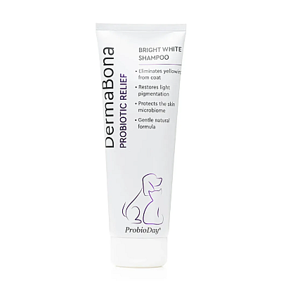 ProbioDay DermaBona Bright White шампунь с пробиотиками - для белошерстных пород собак, кошек и грызунов