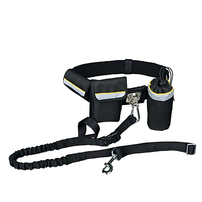 Повідець Trixie для собак Hands Free ремінь 60-120см/40мм повідець