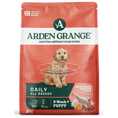 Сухий корм для цуценят та молодих собак Arden Grange Puppy Junior Chicken and Rice Корм з куркою та рисом