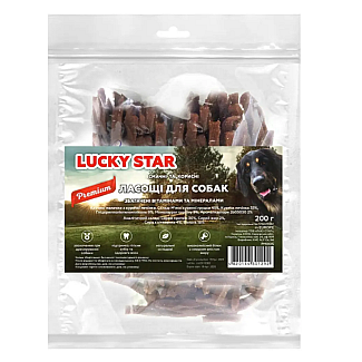Ласощі для собак Lucky Star Гвинтові палички з курячої печінки, 200 г