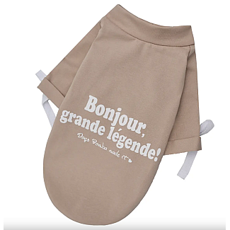 Dogs Bomba Футболка Bonjour беж, А 29-32, В 33-41