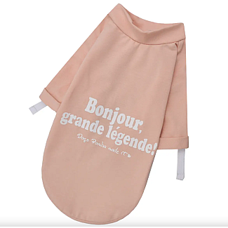 Dogs Bomba Футболка Bonjour пудра, А 29-32, В 33-41