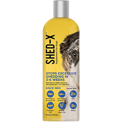 SynergyLabs Shed-X Dog СІНЕРДЖІ ЛАБС ШЕД-ІКС ДОГ добавка для вовни собак, проти линяння
