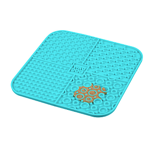 Килимок для злизування WAUDOG Silicone, 190х190х10 мм, блакитний