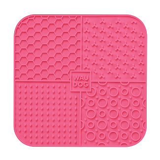 Килимок для злизування WAUDOG Silicone, 190х190х10 мм, рожевий