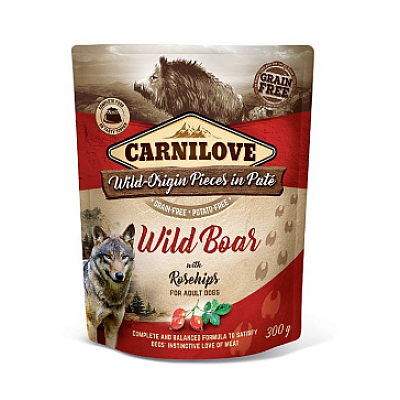 Carnilove Wild Boar With Rosehips - Консерви з диким кабаном і шипшиною для дорослих собак