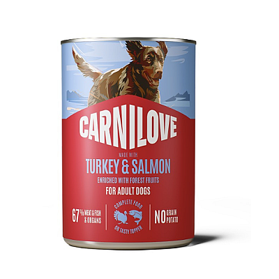 Carnilove Salmon & Turkey for Adult Dogs - Консерви з лососем та індичкою для дорослих собак