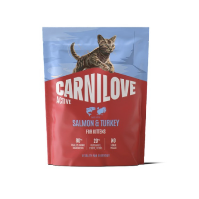 Сухий корм для кошенят Carnilove Cat Salmon & Turkey Kitten з лососем та індичкою