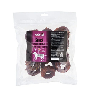 Гарбузові кільця AnimAll Snack для собак, з філе качки, 500 г