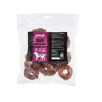 Ласощі AnimAll Snack гарбузові кільця з філе курки, для собак, 500 г