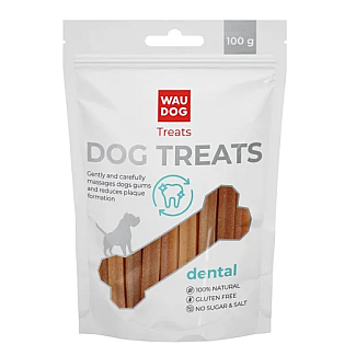 Ласощі для собак Waudog Treats "Стоматологічна паличка зі смаком тріски", 100 г