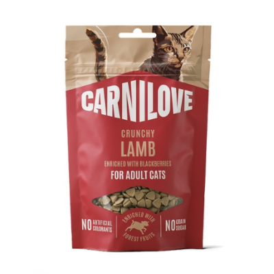 Ласощі для кішок Carnilove Crunchy Snack Lamb with Blackberries ягня та ожина
