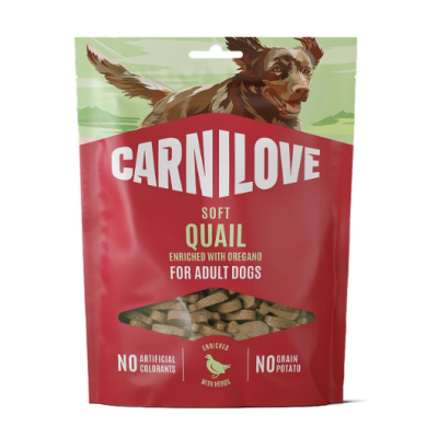 Лакомство для собак Carnilove Quail with Oregano с перепелом и орегано для чувствительного пищеварения