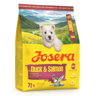 Сухой корм для щенков и взрослых собак мелких пород Josera Mini Junior Duck & Salmon, 3 кг