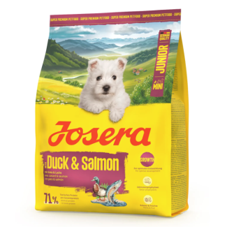 Сухой корм для щенков и взрослых собак мелких пород Josera Mini Junior Duck & Salmon, 3 кг