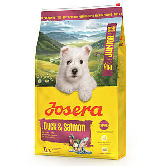 Сухой корм для щенков и взрослых собак мелких пород Josera Mini Junior Duck & Salmon, 10 кг