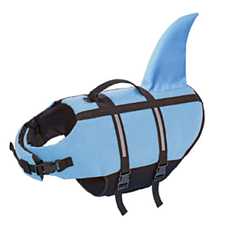 Nobby Жилет рятувальний для собак Sharki Swimming розмір блакитний, XL 45см