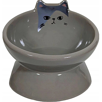 Nobby Миска для котів KATO керамічна 13,5х9см 250мл, сіра
