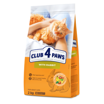 Сухий корм CLUB 4 PAWS PREMIUM Клуб 4 лапи з кроликом для дорослих кішок