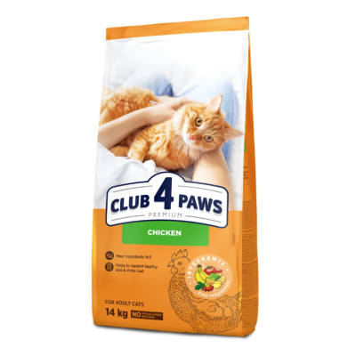 Cухий корм CLUB 4 PAWS PREMIUM Клуб 4 лапи з куркою для дорослих кішок