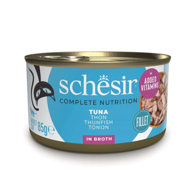 Schesir ТУНЕЦ в собственном соку (Tuna Natural Style) влажный корм консервы для кошек, банка