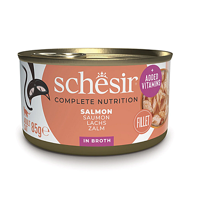 Schesir ЛОСОСЬ в собственном соку (Salmon Natural Style) влажный корм консервы для кошек, банка