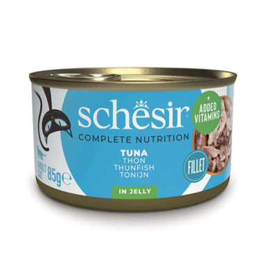 Натуральні консерви для кішок Schesir Tuna Шезір тунець в желе