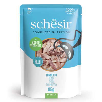 Schesir Tuna ШЕЗИР ТУНЕЦЬ в желе консерви для котів, вологий корм, пауч