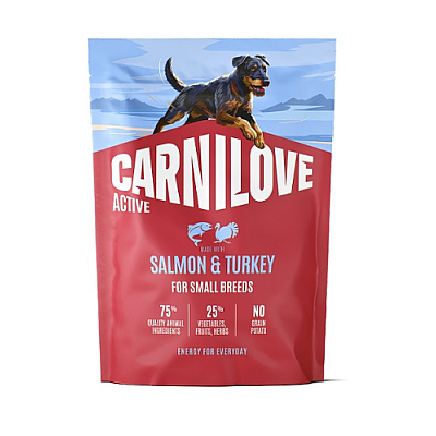 Корм сухий Carnilove Active Salmon & Turkey Small Breed для cобак малих порід лосось та індичка
