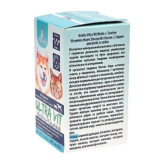 Вітамінно-мінеральний комплекс ModeS Ultra Vit Biotin + Taurine для котів та собак з біотином та тауріном, 140 таб по 0.5 г