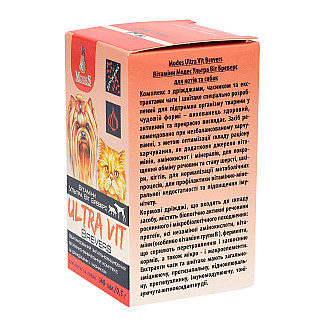 Вітамінно-мінеральний комплекс ModeS Ultra Vit Brewers для котів та собак з дріжджями та часником, 140 таб по 0.5 г