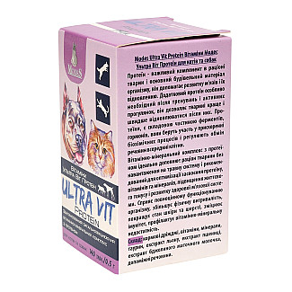 Вітамінно-мінеральний комплекс ModeS Ultra Vit Protein для котів та собак з протеїном, 140 таб по 0.5 г