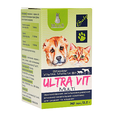 Вітамінно-мінеральний комплекс ModeS Ultra Multi Vit для цуценят та кошенят