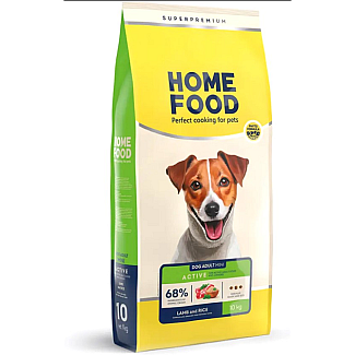 Сухий корм для активни собак і юніорів дрібних порід Home Food (Хоум Фуд) DOG ADULT MINI «Ягнятина з рисом», 10 кг