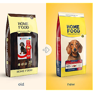 Сухий корм для собак малих порід Home Food (Хоум Фуд) DOG ADULT MINI Беззерновий гіпоалергенний з качкою та індичкою, 10 кг
