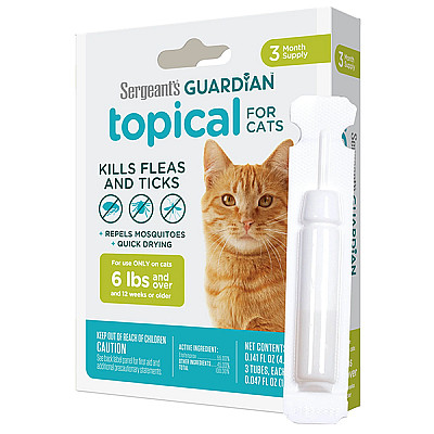 Sergeant’s Guardian Cats ГАРДІАН краплі від бліх, кліщів, комарів для котів 1.4мл
