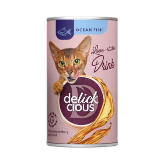 Додатковий корм для котів DELICKCIOUS™ напій з океанічною рибою, 140 г