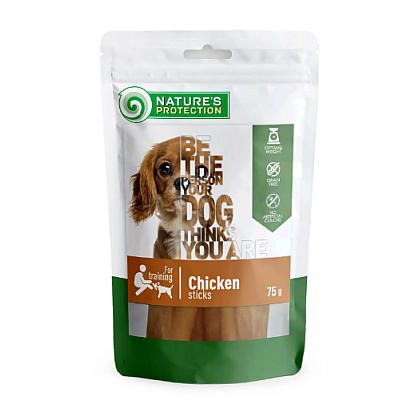 Ласощі для собак Nature's Protection snack for dogs chicken sticks стіки з курки