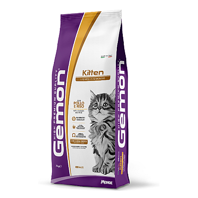 Сухий корм для кошенят Gemon Cat Kitten курка з рисом